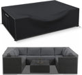Patio Furniture Covers Waterproof 110L x 84W x 28H - Heavy Duty Black