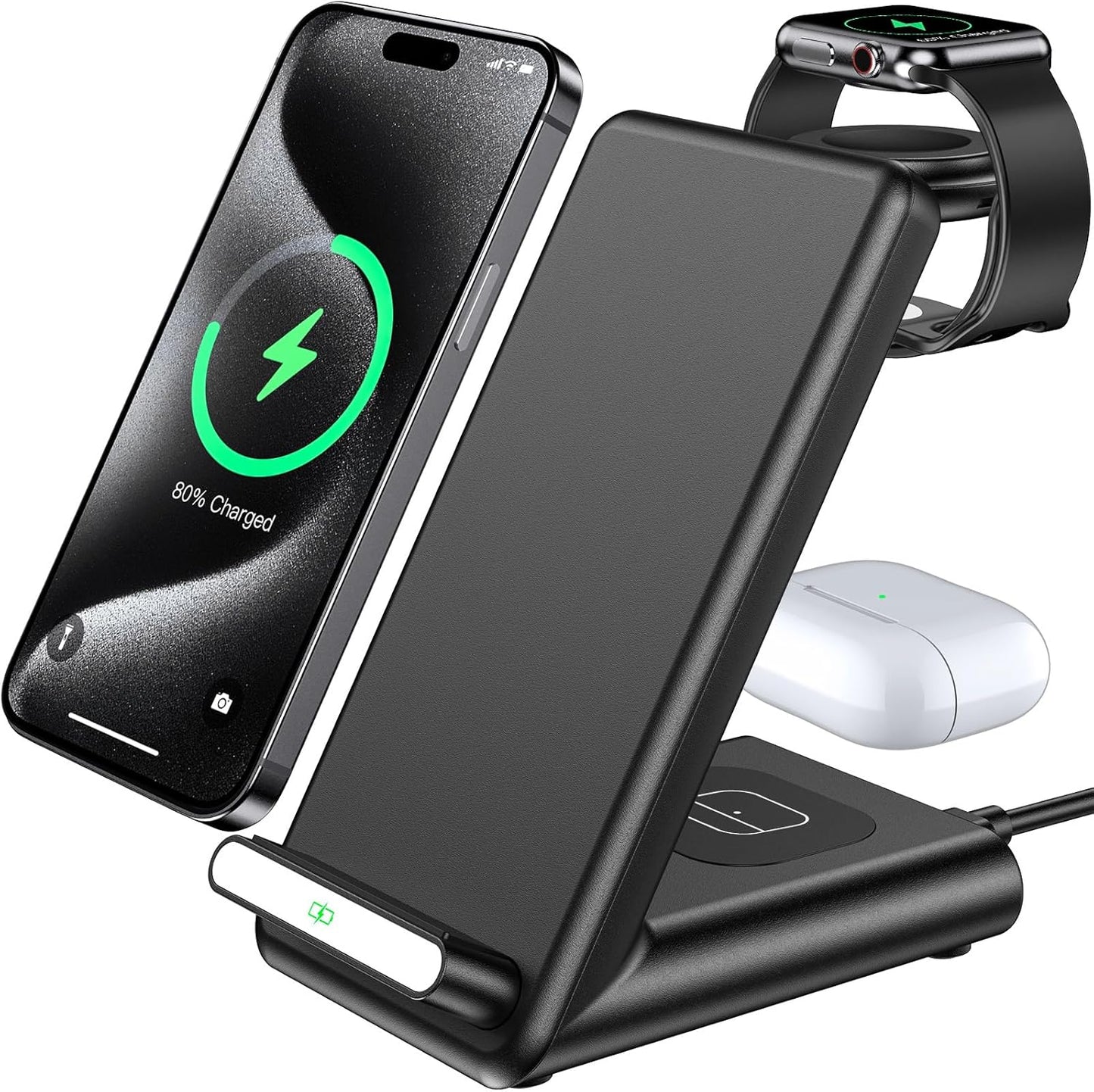 3-in-1 Fast Wireless Charger for Apple & iPhone - QKXC