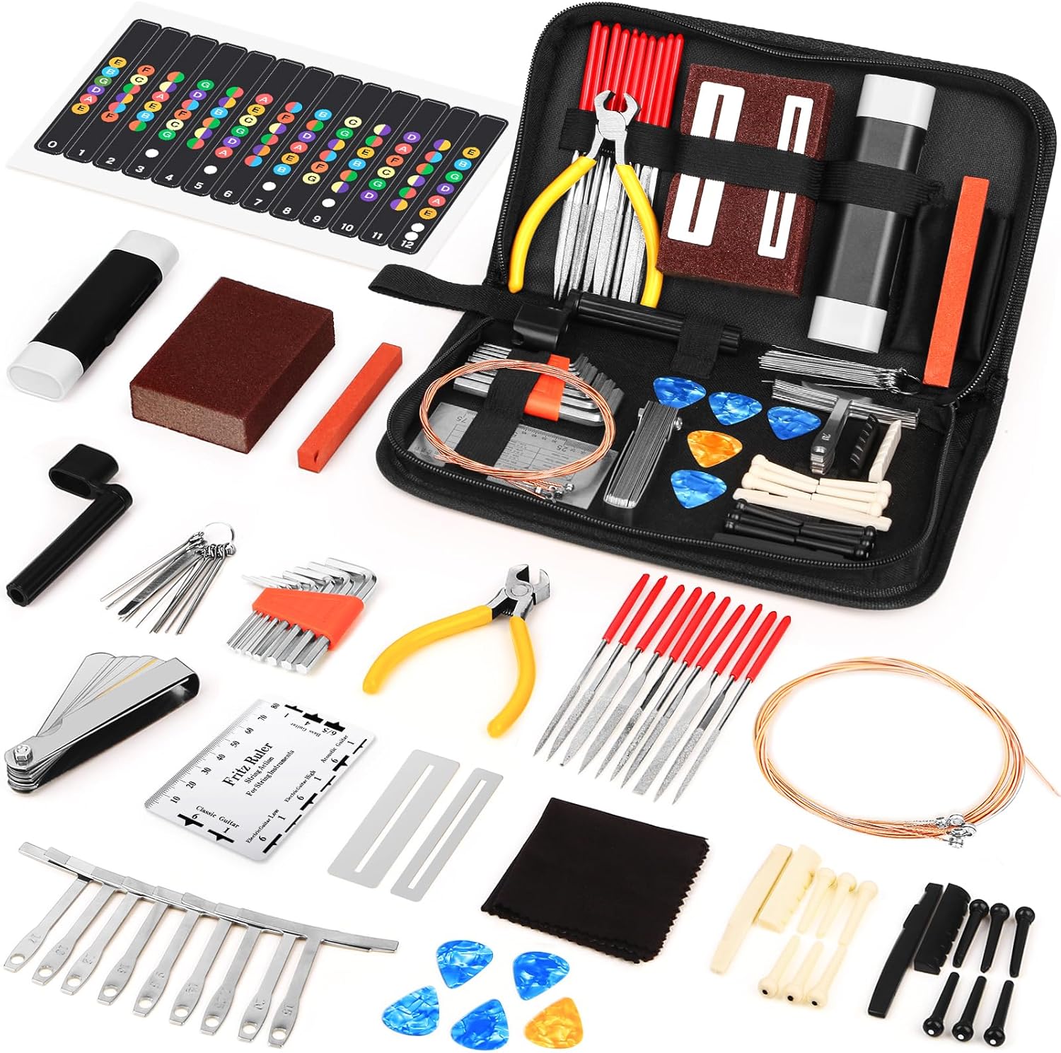 Complete Guitar Tool Kit for Maintenance