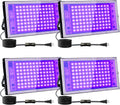 4 Pack 100W UV Black Light for Glow Party - Powerful Coverage