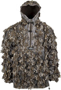 Premium Camouflage Leafy Hunting Jacket For Men - Durable 1/2 Zip Hood