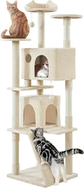 Yaheetech XL Cat Tree 80in Multi-Level Tower - Spacious Kitten