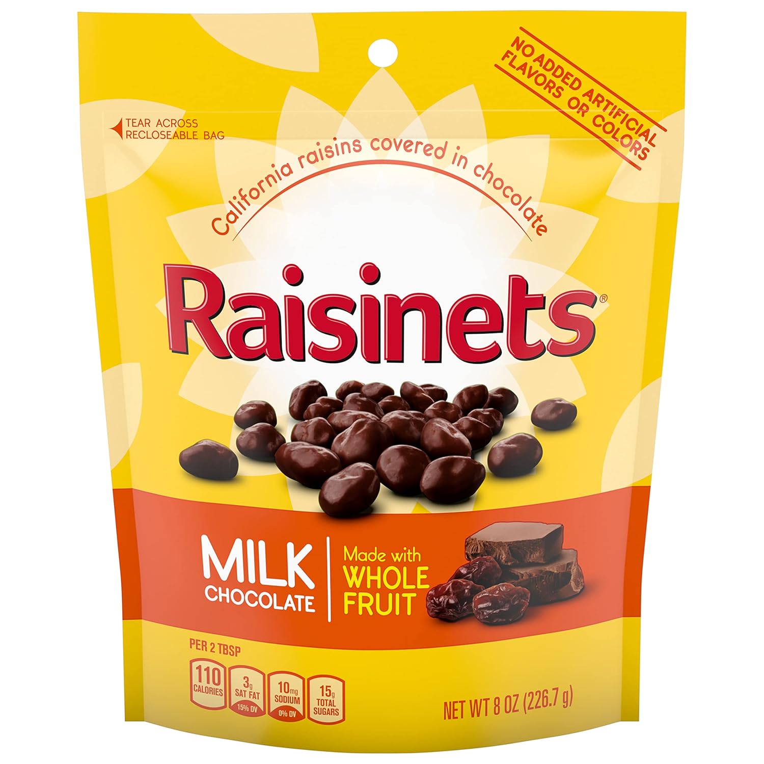 Raisinets Milk Chocolate Covered California Raisins 8 oz Bulk Pack