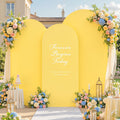 Yellow Arch Covers 3 Set - 4ft, 5ft, 6ft Spandex Backdrop Covers