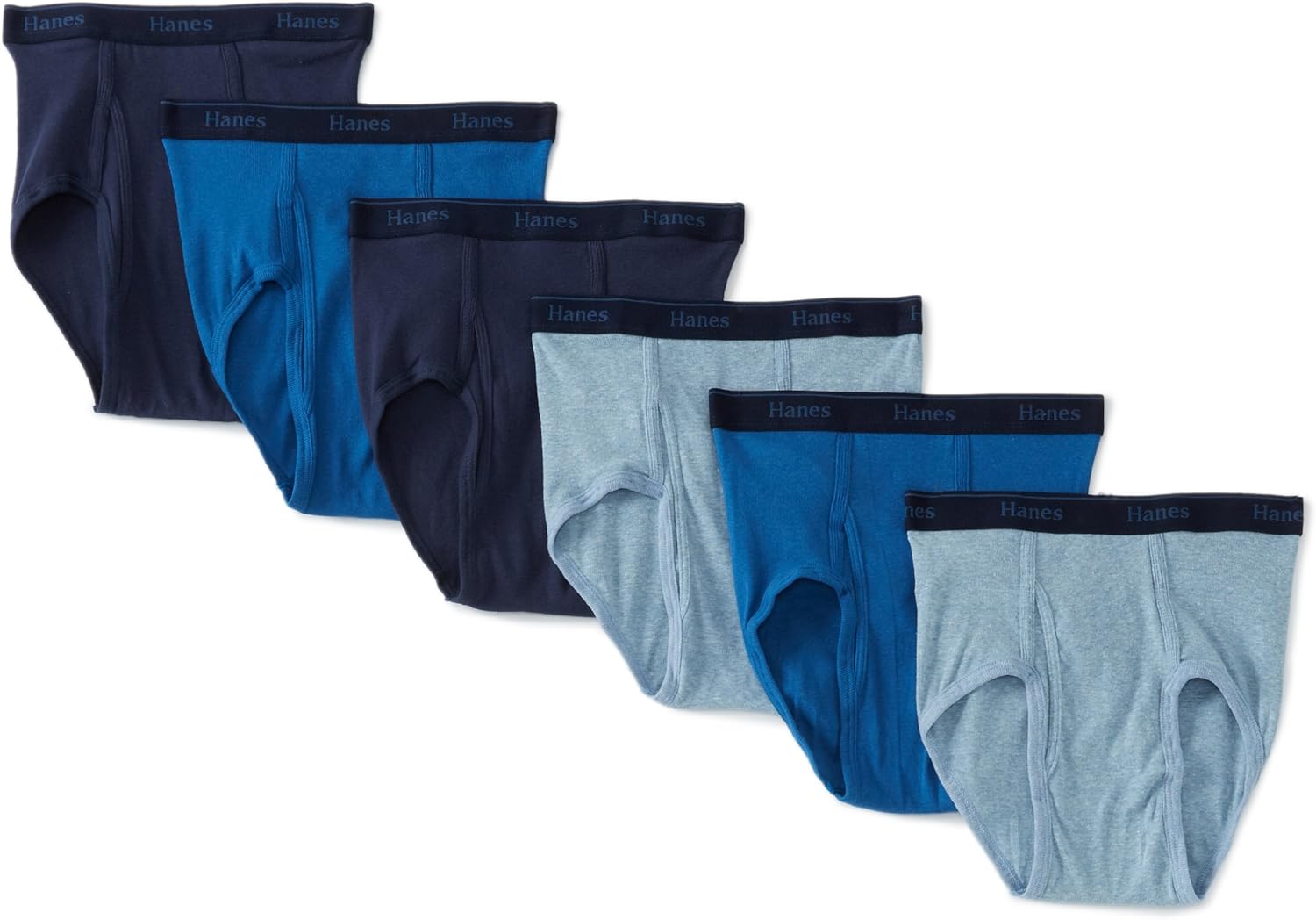 Hanes Ultimate Men's 6-Pack Classics Full-Cut Briefs for Comfort