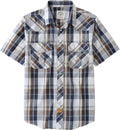 Dubinik Western Plaid Pearl Snap Shirt for Men - Classic Cowboy Style