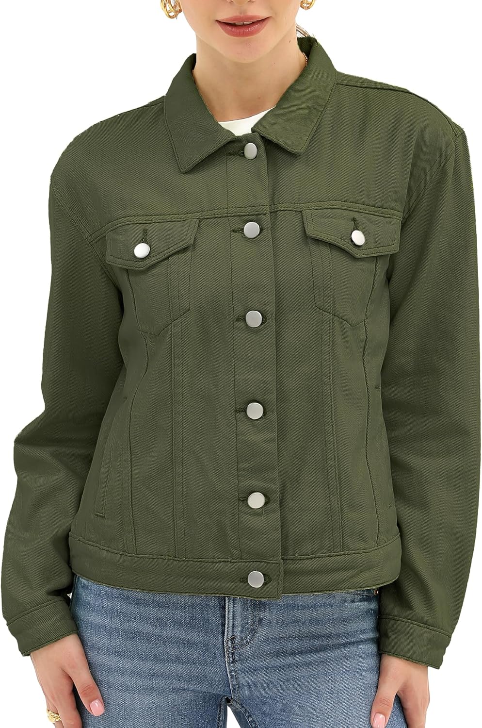 Argstar Denim Jacket for Women - Stylish and Comfortable Fit