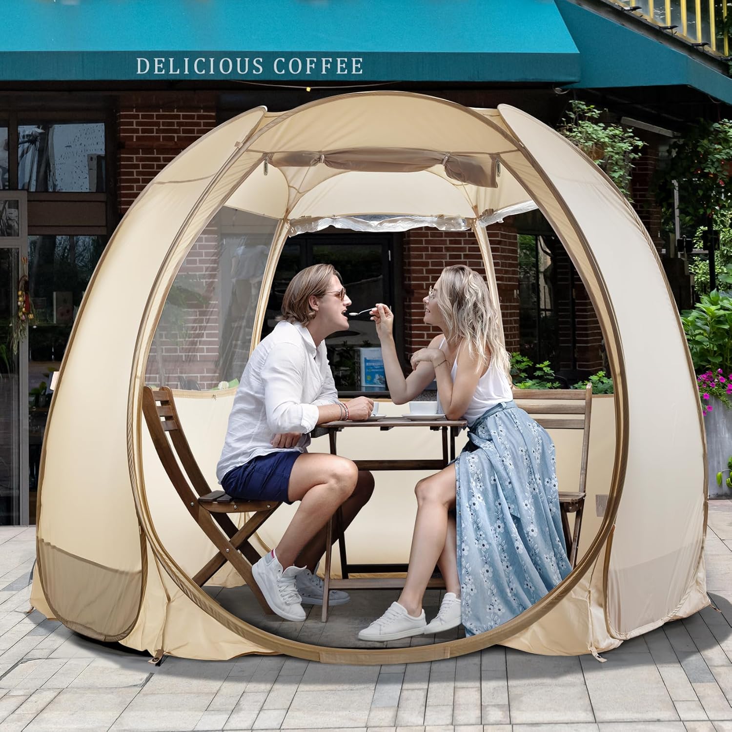 LEEDOR Pop Up Screen Tent: UPF 50+ Sun Protection