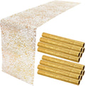 Chumia Gold Table Runner 12 Pieces 11 x 108 Inch for Events