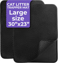 Large Cat Litter Trapper Mat 30in x 23in - Extra-Large Holes for Less