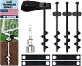 Eurmax Ground Anchors Screw in Trampoline Stakes Kit - Heavy Duty