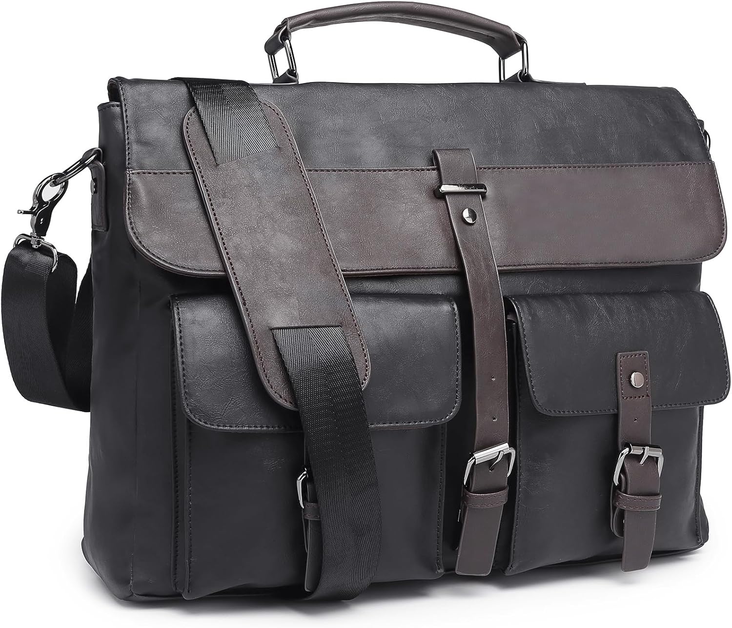 Leather Messenger Bag for Men - Vintage Water Resistant Satchel