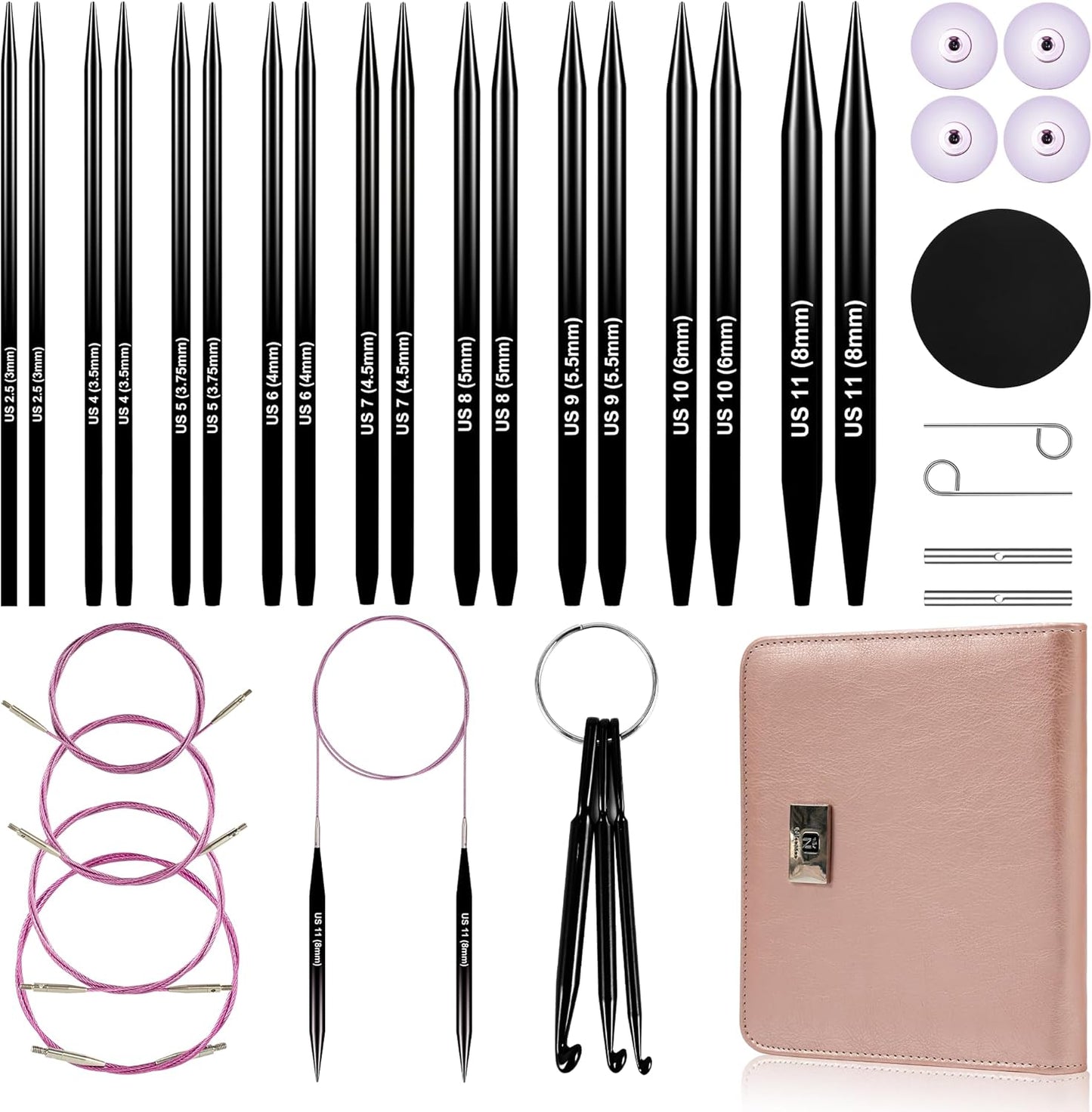 Interchangeable Circular Knitting Needles Set for Every Project