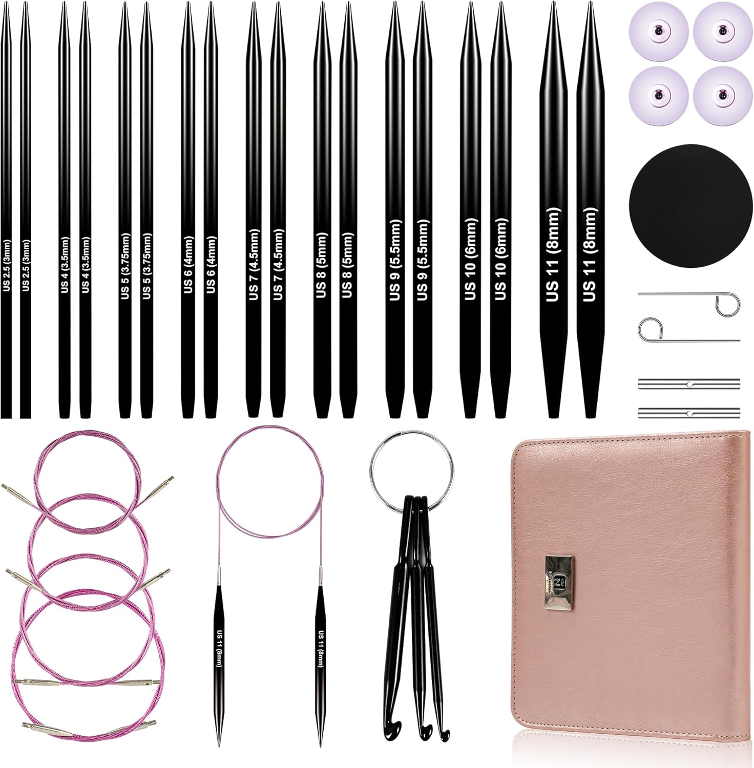 Interchangeable Circular Knitting Needles Set for Every Project