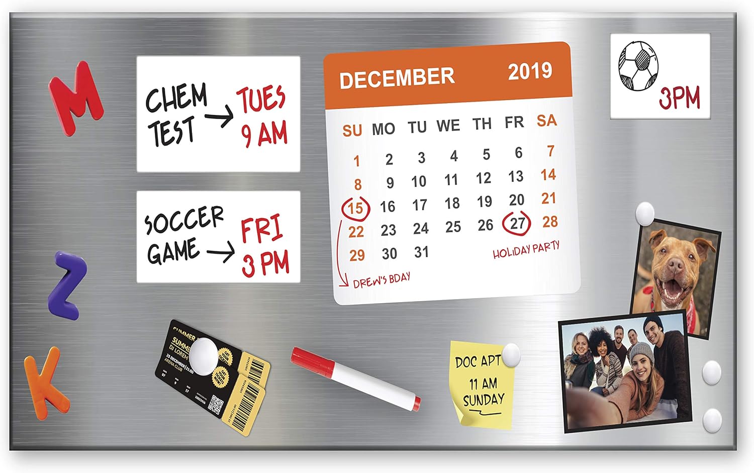 Essentially Yours Magnet and Message Board for Home Organization