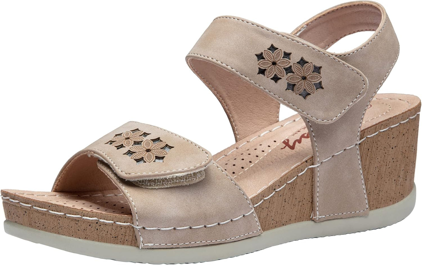 Jeossy Women's Platform Wedge Sandals for Summer Comfort