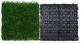 Artificial Grass Tiles Interlocking Turf Deck Set - 18 Pack