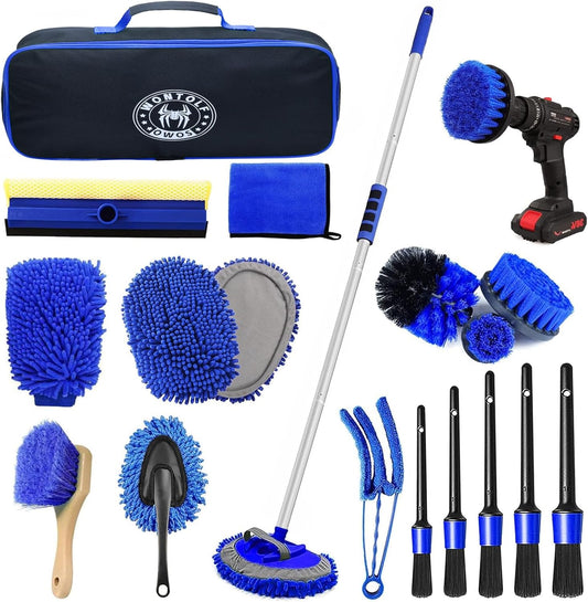 Wontolf 62in Car Wash Brush Kit for Efficient Car Cleaning