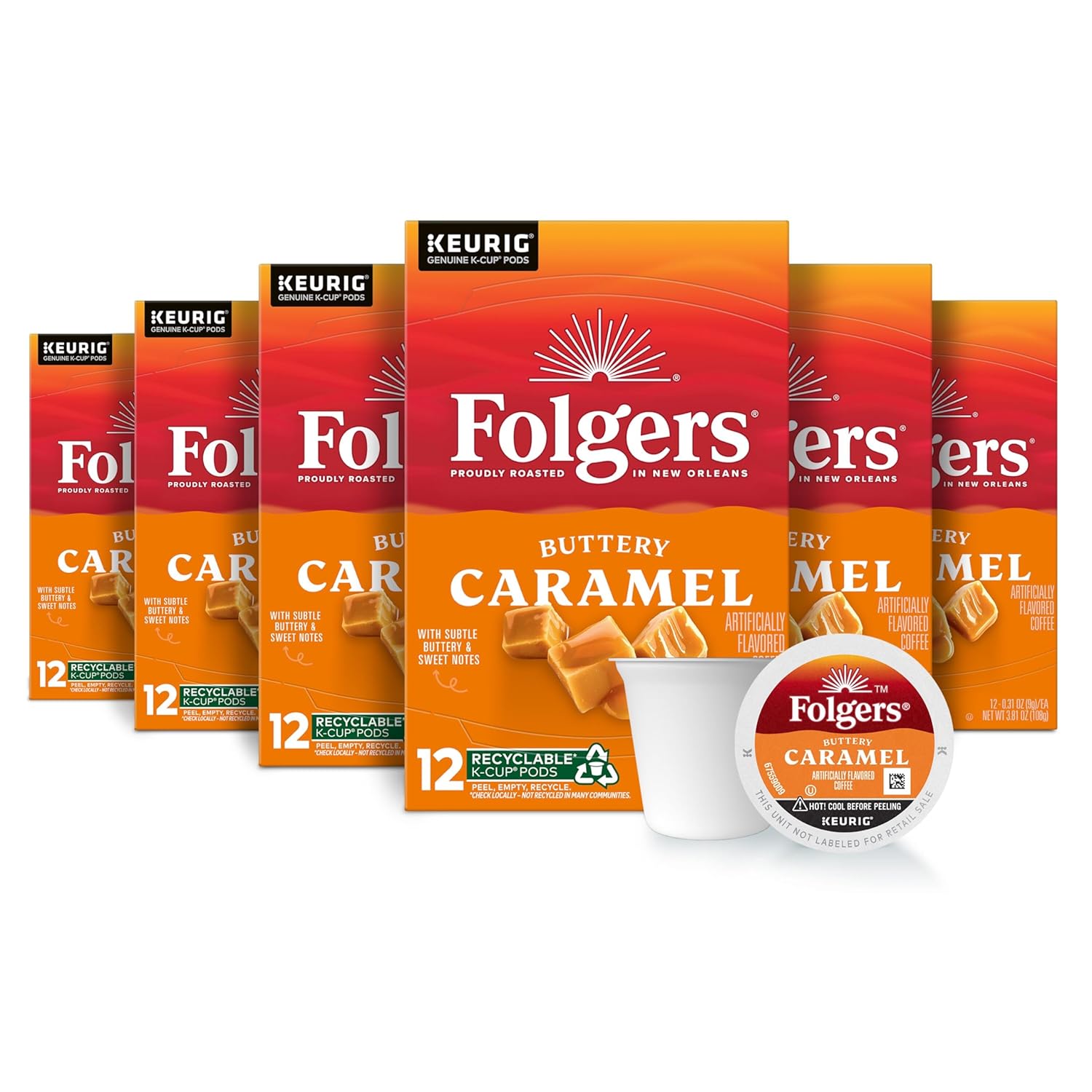 Deliciously Smooth Caramel Coffee Pods