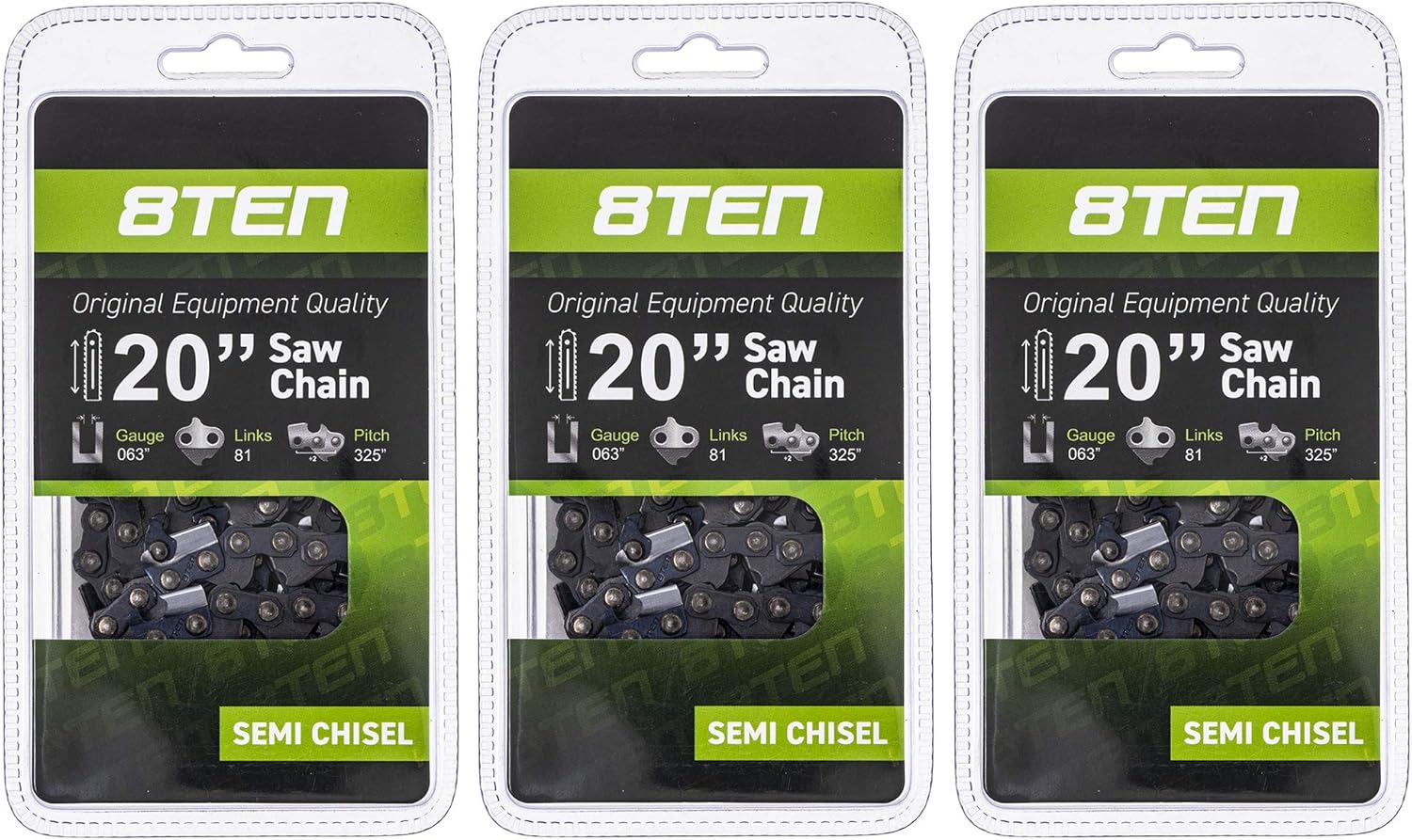 8TEN Chainsaw Chain 20 Inch .063 Gauge .325 Pitch 81DL Review