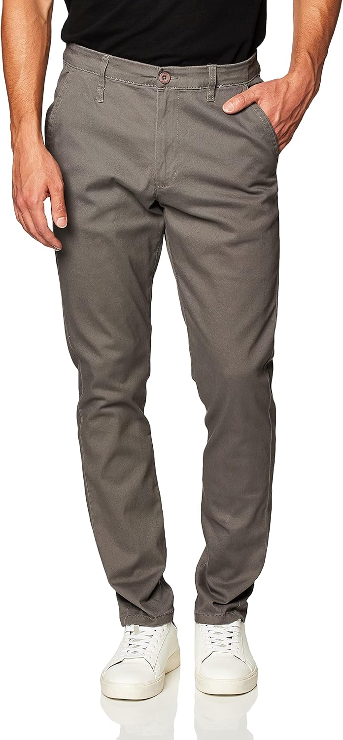 WT02 Mens Skinny Fit Basic Stretchable Cotton Chino Pant Review