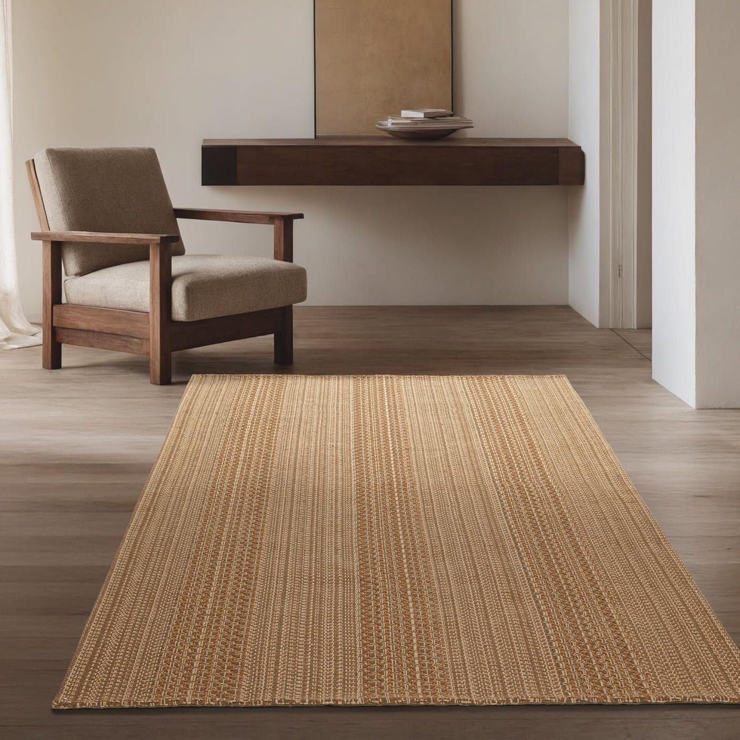 3x5 ft Area Rug - Machine Washable Non-Slip Boho Design