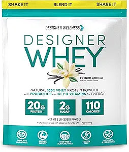 Designer Whey Protein Powder with Probiotics for Energy Boost
