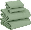 RUVANTI 100% Cotton Flannel Sheets Full Size - Cozy All-Season Set
