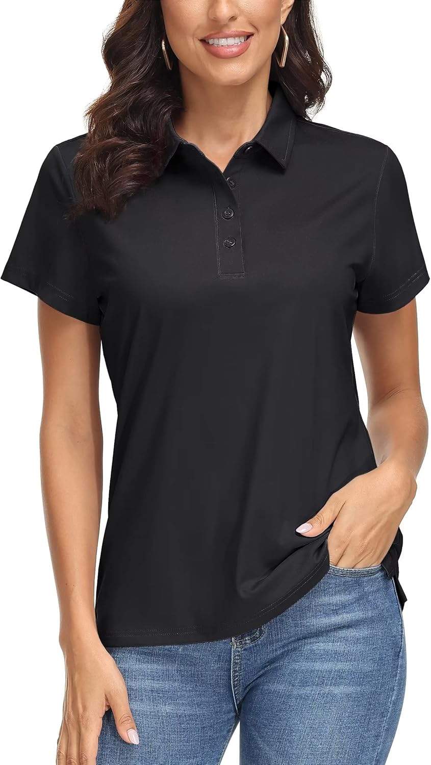 MAGCOMSEN Women's Polo Shirts with UPF 50+ Sun Protection