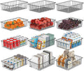 Simple Trending 12 Pack Extra Large Wire Storage Baskets - Heavy Duty