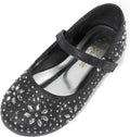 Toddler Girl Mary Jane Rhinestone Ballerina Flats - Party Ready