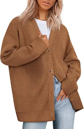 EFAN Women's Oversized Button Cardigan for Cozy Fall Style