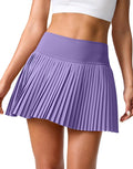 Pleated Tennis Skirt with Pockets - Lightweight High Waisted Skort as