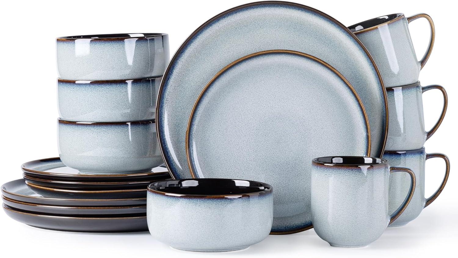 LERATIO Ceramic Dinnerware Set for 4 - Stylish and Durable