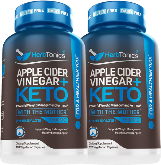 Keto BHB + ACV Capsules - Boost Ketosis & Energy!