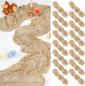 16 Pack 10ft Cheesecloth Table Runner Beige 20 x 120 in - Rustic Boho