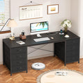 60 Inch Computer Desk with 8 Drawers - Organized Home Office Desk