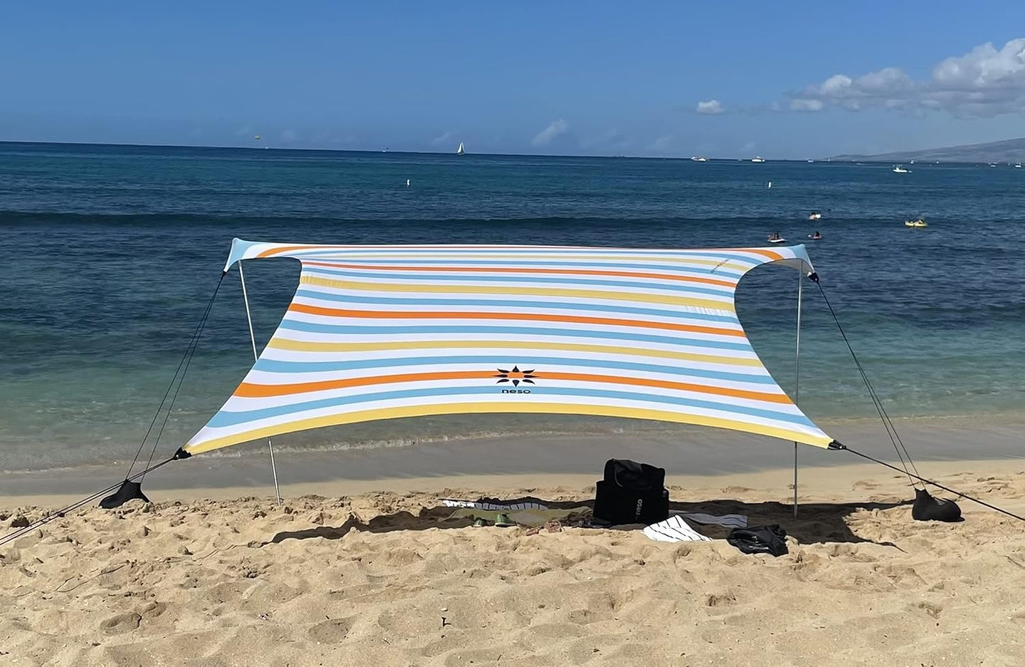 Neso Tents Grande Beach Tent with UPF 50+ Protection and Cooler