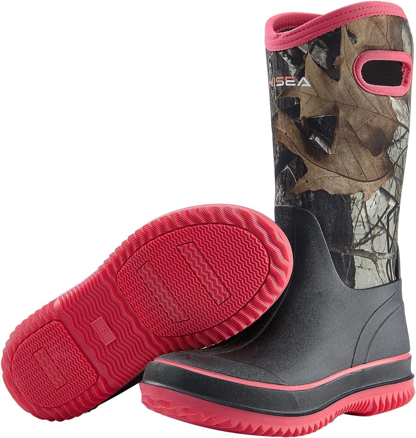 HISEA Women Mud Boots - Waterproof Neoprene Rubber Garden Shoes