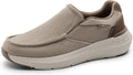 Men's Slip-On Canvas Loafers - Comfortable Everyday Casual Shoes