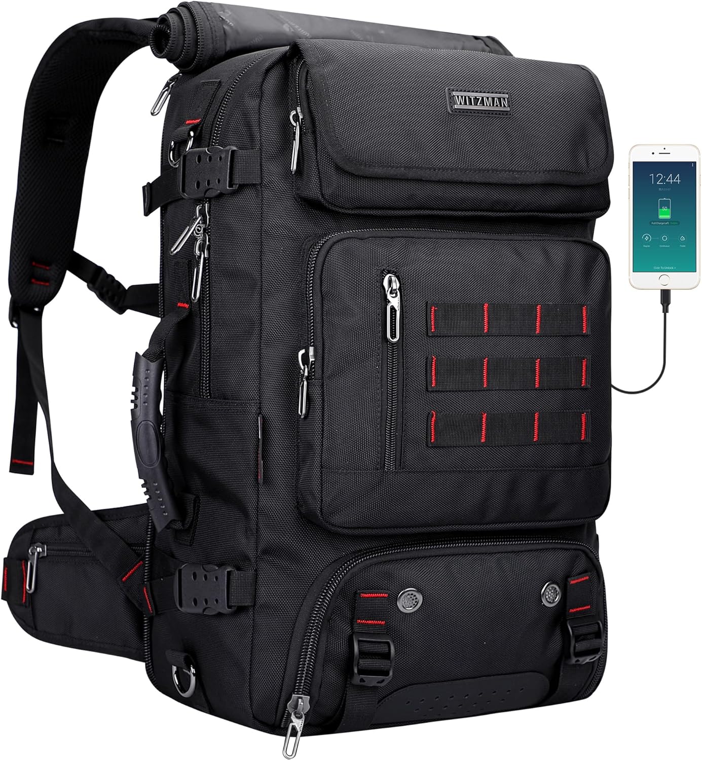 WITZMAN Carry on Travel Backpack for Men Women - Versatile Design