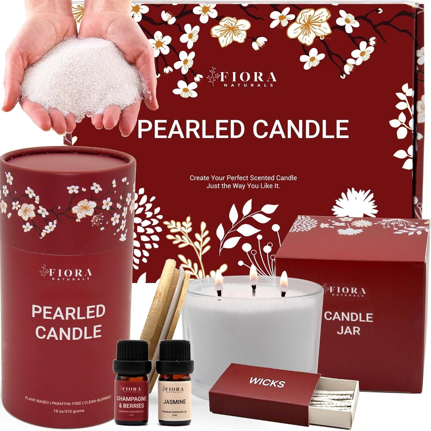 Pearled Candle Sand Gift Set for DIY Candle Making Fun