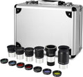 13 Piece Telescope Accessory Kit - 1.25 in Eyepieces, Filters & Case