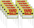 Yard Sale Sign 22in x 14in 10-Pack - Bright Double-Sided Visibility