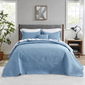 Queen Bedspread Coverlet Set - Lightweight Reversible Vintage Rose