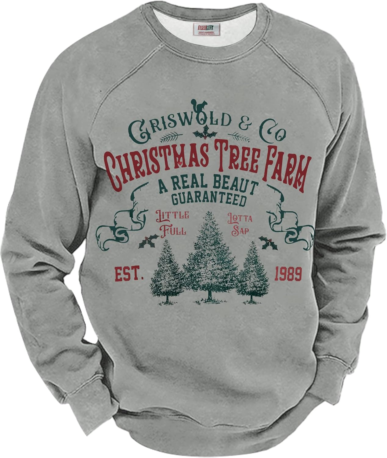 Arvilhill Mens Fleece-Lined Christmas Sweatshirts for Fun Style