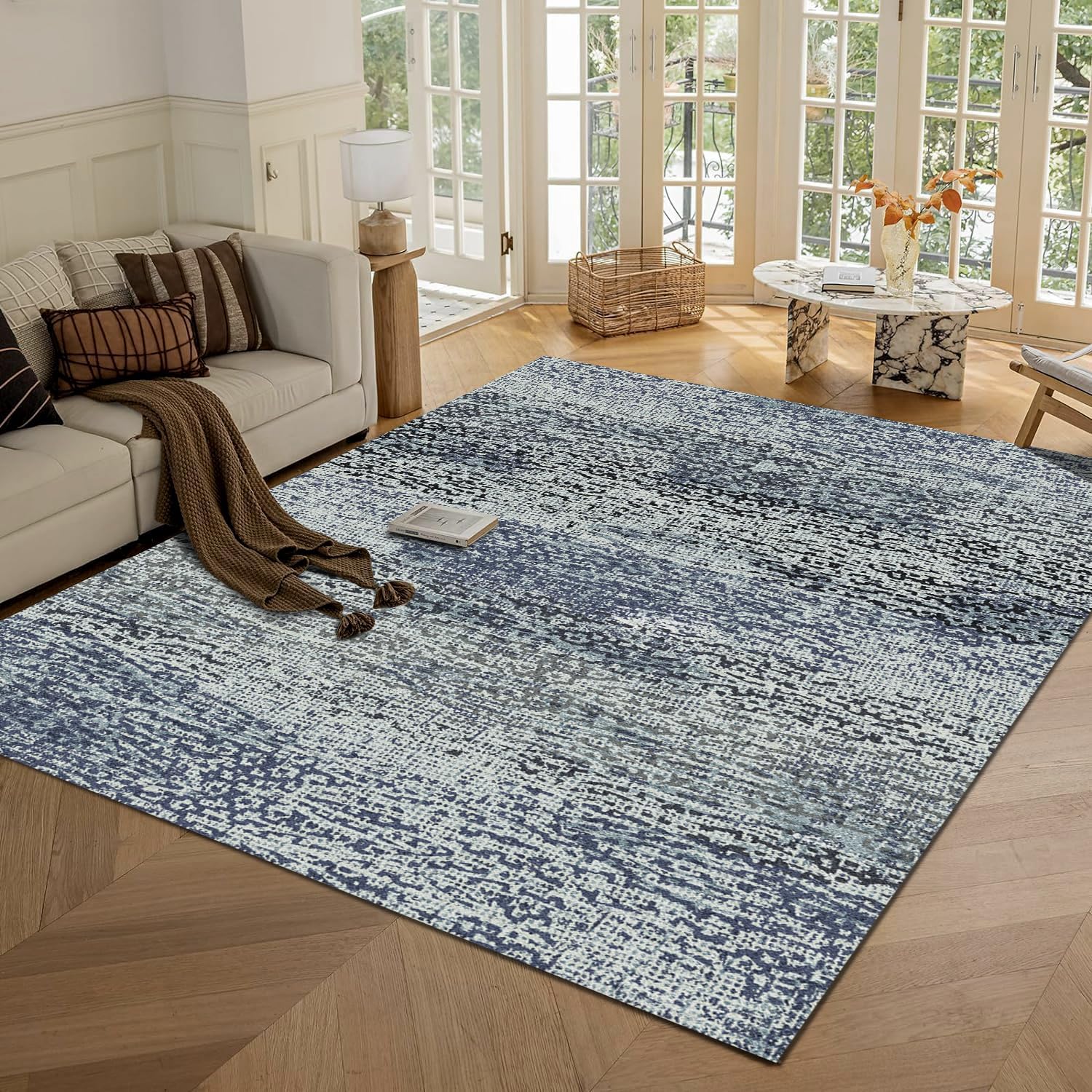 RUGSURE Washable Area Rug - Vintage Charm for Any Space