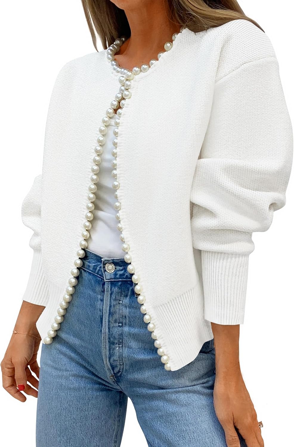 ZESICA Women's Open Front Cardigan Sweater for Fall Fashion