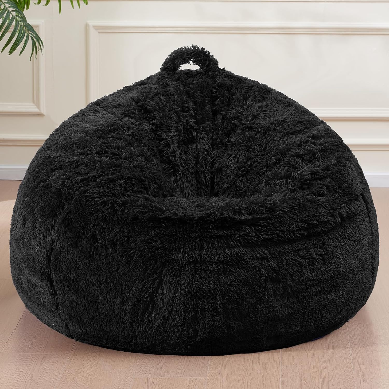 Soft Faux Fur Bean Bag Cover for Comfy Storage Solutions