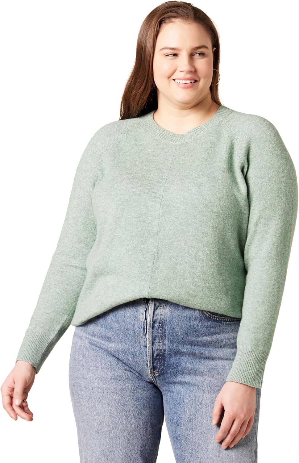Soft Touch Long-Sleeve Crewneck Sweater for Women - Classic Fit